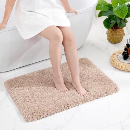 Bathroom Rug Non Slip Fluffy Bath Mat for Bathroom Floor Washable Plush Luxury Bath Rug for Tub Soft Shaggy Shower Sink Mat