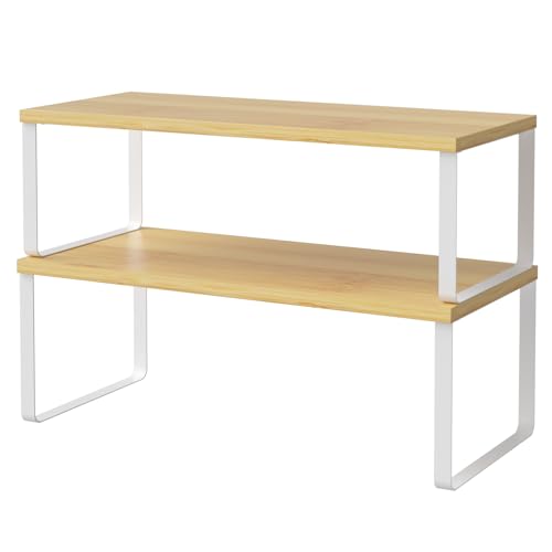 Kitchen Cabinet and Counter Shelf Organizer