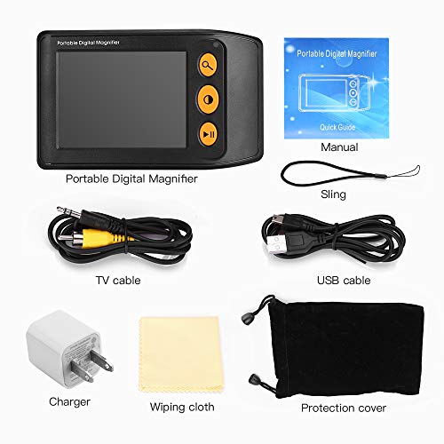 Digital Magnifier Electronic Video Magnifier 3.5 Inch LCD Screen
