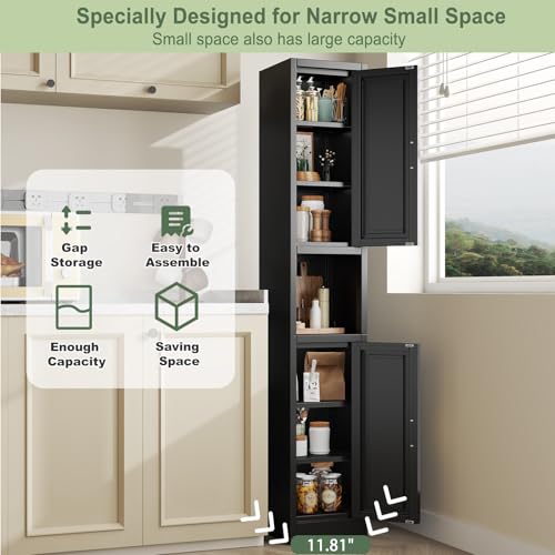 Tall Narrow Storage Cabinet Metal Bathroom Cabinet