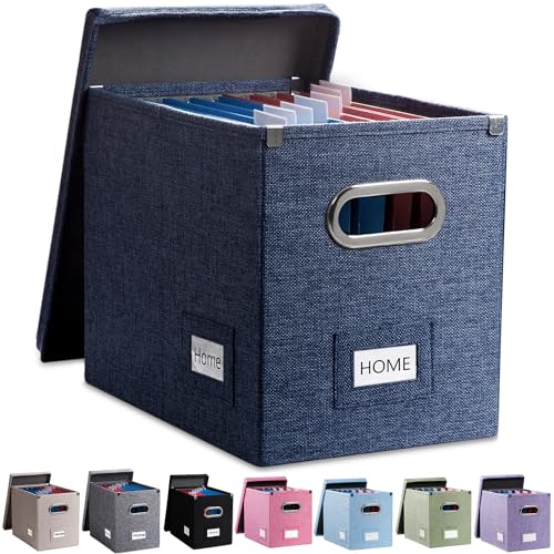 File Box with Metal Brackets