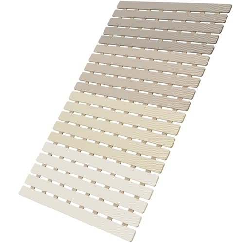 Bath Tub Shower Mat Non Slip Bathtub Mats for Bathroom Shower Floor Mat Bath Mats for Shower Tub Anti Slip Shower Mat with Drain Hole and Large Suction Cups