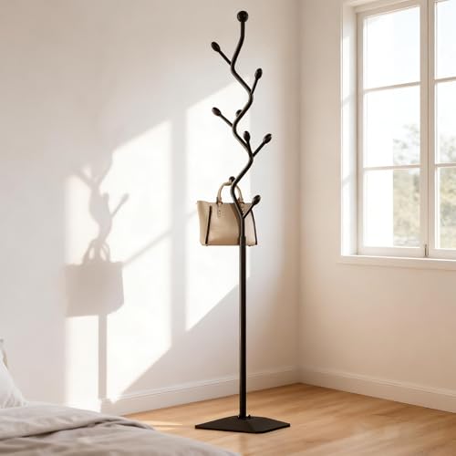 Tree shaped coat rack stand