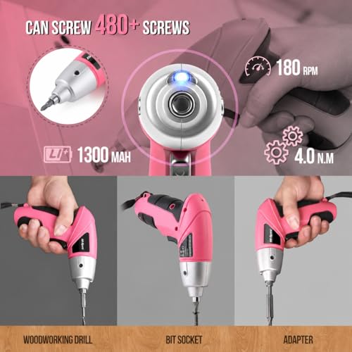 Small Electric Screwdriver with Driver Bits
