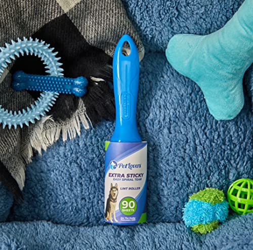 Extra Sticky Lint Roller Mega Value Set for Pet Hair Removal and Clothes