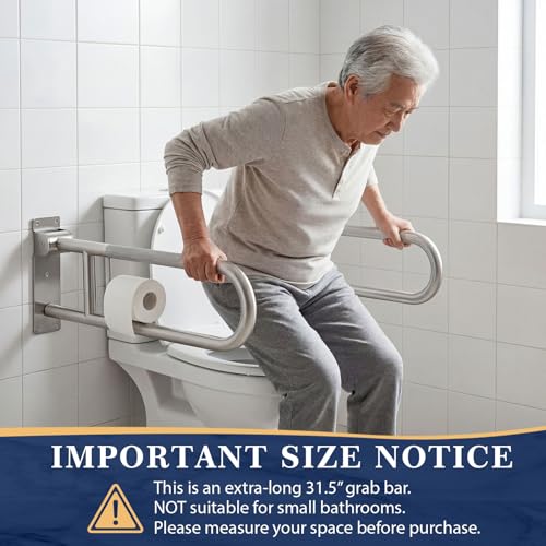 2 Pack Flip Up Toilet Safety Rails