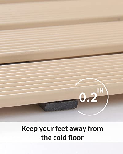 Shower Mat Non Slip Heavy Duty Rubber Bathtub Mat Without Suction Cups Shower Floor Mat for Indoor Outdoor
