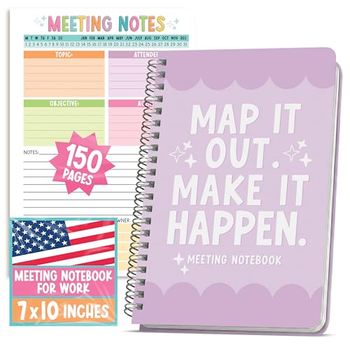 Meeting Notebook For Work Organization