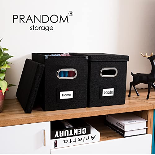 File Box with Metal Brackets