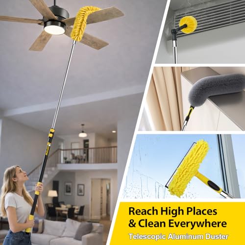 20 30 Foot High Reach Duster for Cleaning Kit with Extra
