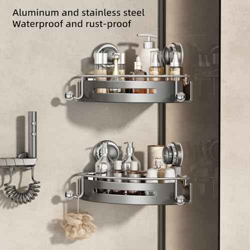 Corner Shower Caddy Suction Cup 1