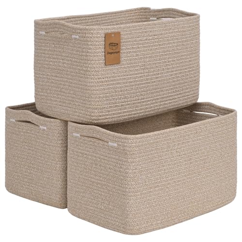 3 Pack Shelf Baskets for Organizing