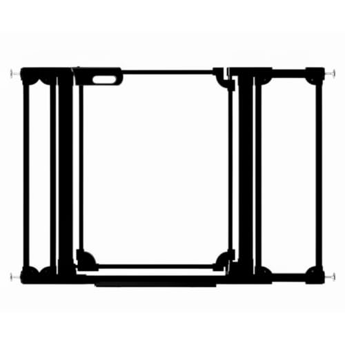 Clear Baby Gate for Stairs Modern Design Acrylic Auto Close Pet Gate