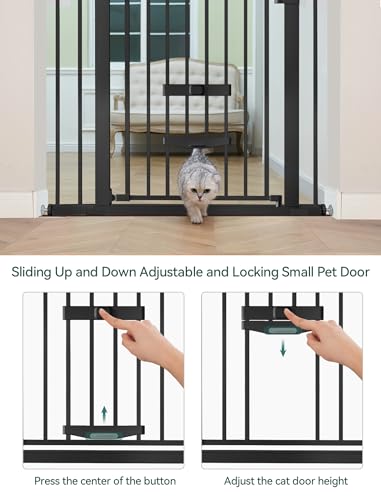 New Version Baby Gate with Cat Door