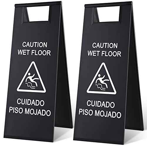 2 Pcs Wet Floor Sign