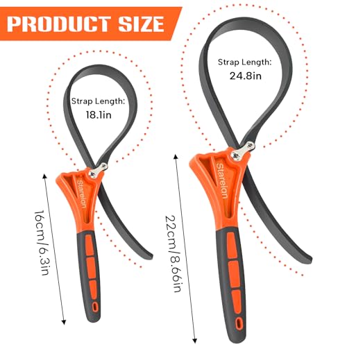 2 Pack Rubber Strap Wrench