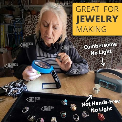 Hands Free Magnifying Glass with LED Lights