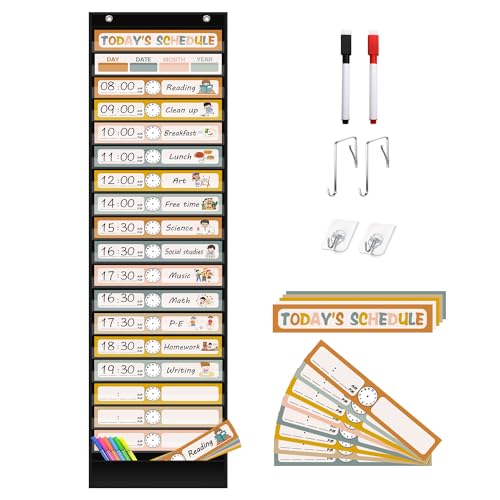 Daily Schedule Pocket Chart with Cards