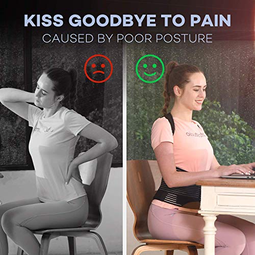 Posture Corrector for Women and Men Back Brace Straightener Shoulder Upright Support Trainer for Body Correction and Neck Pain Relief