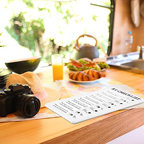 Rv Checklist Board to Do List Boards Plastic Chore Chart Memo Checklist Boards with Slider Portable Daily Affairs Detachable Schedule Planner for Home Office Check Items Accessories