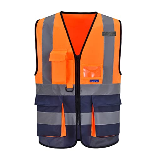21 colors High Visibility Reflective Work Safety Vest XS