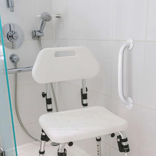 White Grab Bars for Bathtubs and Showers
