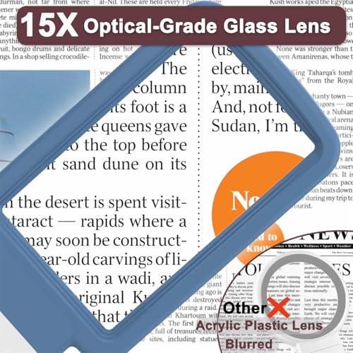 Magnifying Glass with Light and Stand