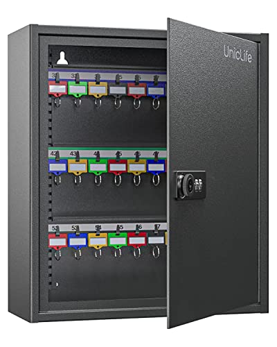 20 120 Position Key Cabinet with Combination Lock with Colorful Key Tag Labels Stickers and Hooks