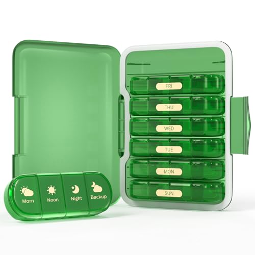 Weekly Pill Organizer 2 & 3 & 4 Times a Day