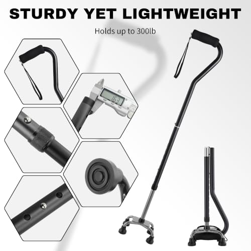 Floral Quad Cane for Women