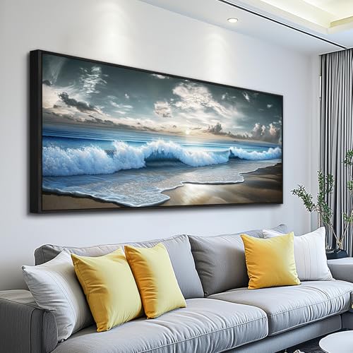 Canvas Wall Art For Bedroom Framed Decorations For Living Room Modern Office Wall Decor Lake View Painting Forest Tree Landscape Pictures Canvas Artworks Ready To Hang Home Decor