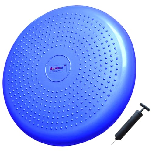 Inflated Wobble Cushion with Hand Pump