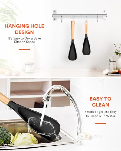 Multifunction Cooking Spoons for Nonstick Cookwares