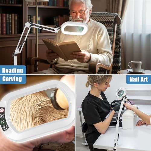 Magnifying Glass with Light and Stand