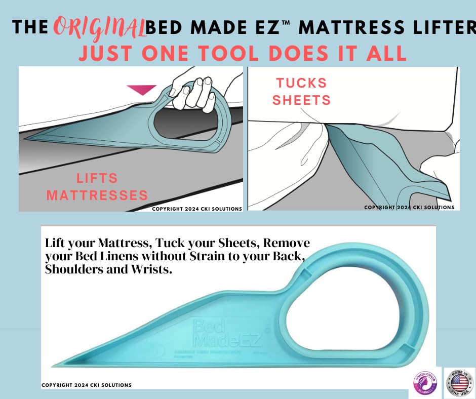 Bed Maker and Mattress Lifter Tool Helps Lift and Hold The Mattress