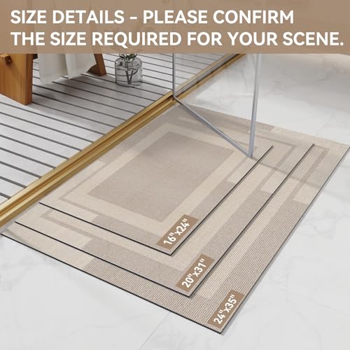 YDKL Non Slip Bath Mat Ultra Thin Bathroom Rugs Fit Under Door