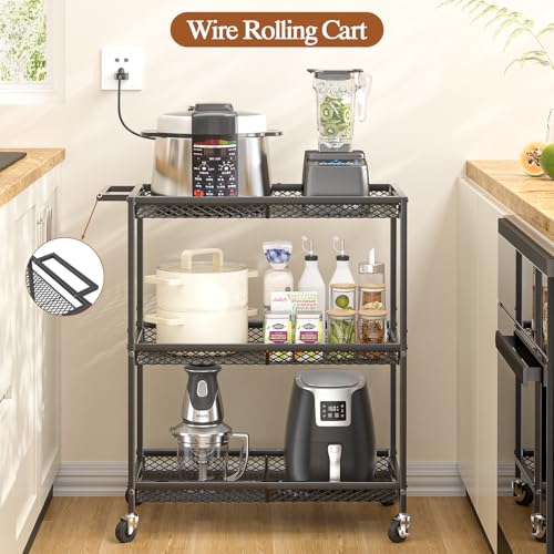 3 Tier Rolling Utility Kitchen Cart