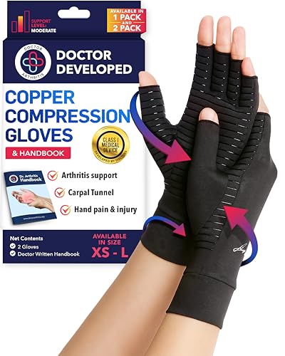 Doctor Developed Open Finger Arthritis Gloves