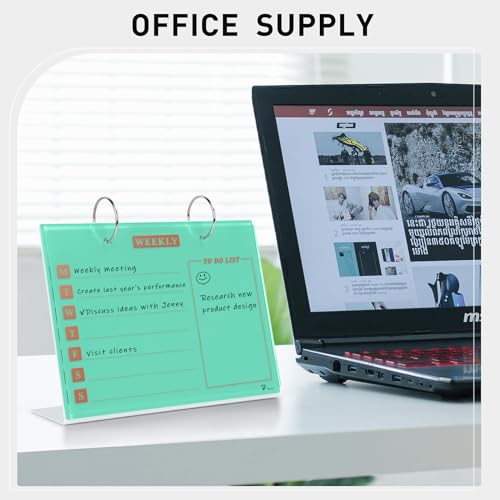 Small Glass Desktop Whiteboard Calendar