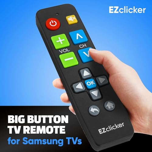 Big Button Universal TV Remote Control for All Samsung TV Only Simplified and Easy to Use