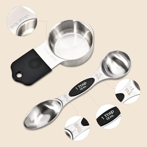 16 Piece Magnetic Measuring Cups and Spoons Set