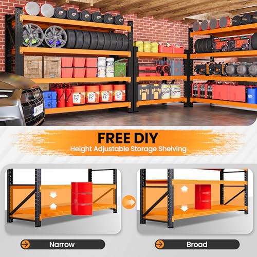 Heavy Duty Metal Garage Shelving Units Adjustable Storage Shelf
