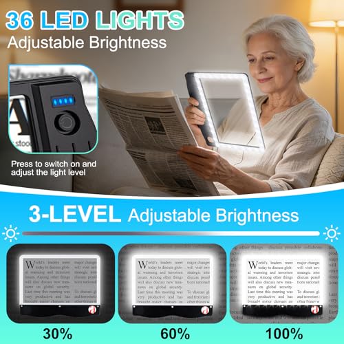 6X 30X Rechargeable Magnifying Glass with Light