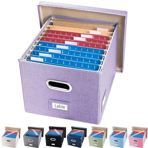 File Box with Metal Brackets
