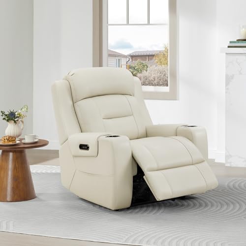 Genuine Leather Power Recliner Chair