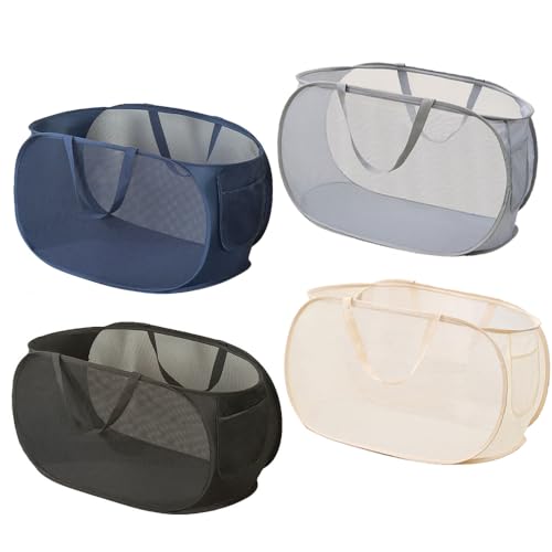 4 Pcs Mesh Popup Laundry Hamper