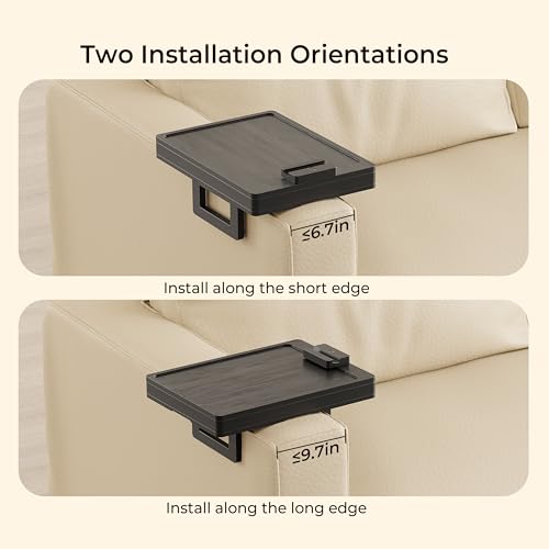 Sofa Arm Table for Wide Armrest