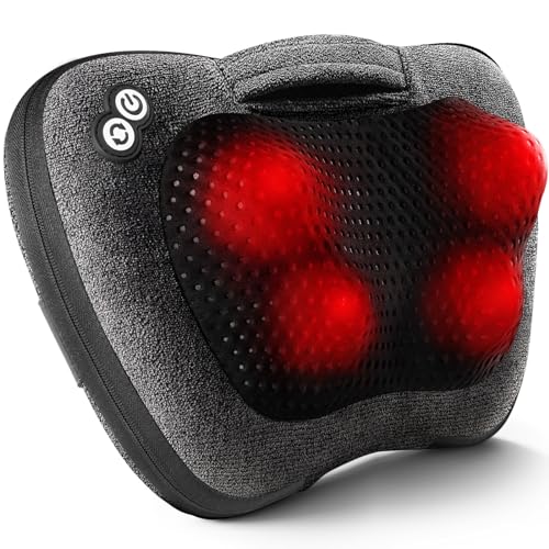 Shiatsu Back Massager with Heat for Pain Relief