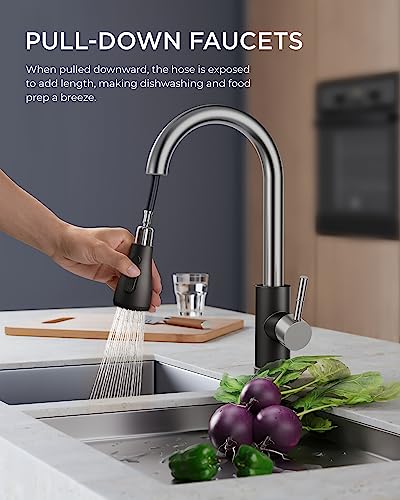 Kitchen Faucets with Pull Down Sprayer