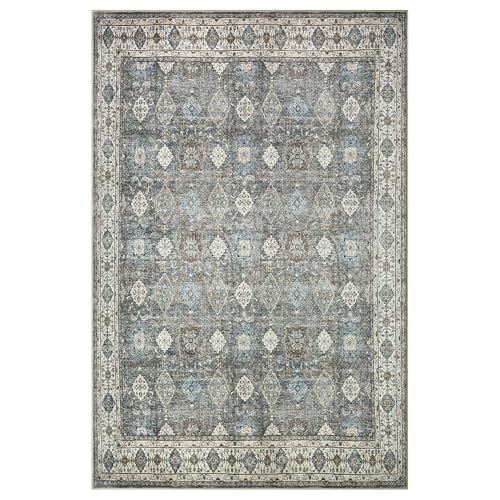 Machine Washable Area Rug with Non